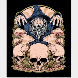Stoner Wizard Illustration Design Posters and Art